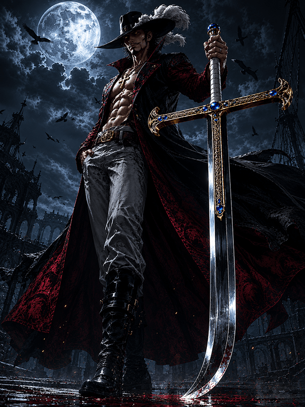 Dracul Mihawk Yoru Sword Replica Dracul Mihawk Yoru Sword Replica