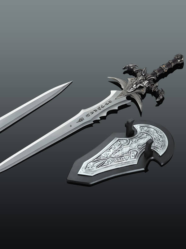 thumbnail image 2 of Frostmourne Sword – World Of Warcraft Replica, Stainless Steel Blade, Full Tang By Fyrescosplay 2 of 2